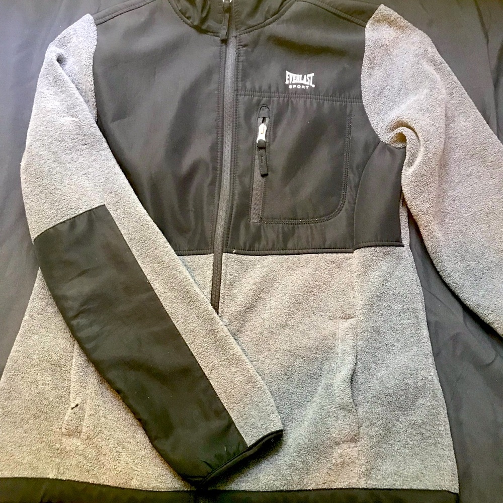 Everlast jacket, grey color, size medium, worn twice, Zip up